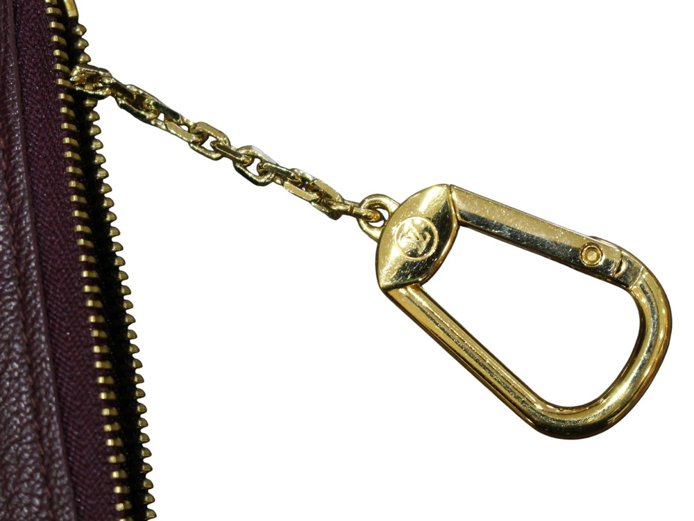 LOUIS VUITTON Pochette coin case Wallet Key Purple Suhali Leather LV